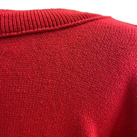 J. Jill Raspberry Cotton Blend Crewneck Sweater Size XL - Picture 8 of 12